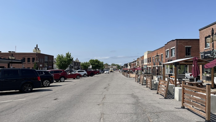 La rue Davis, dans le secteur d'Arvida.