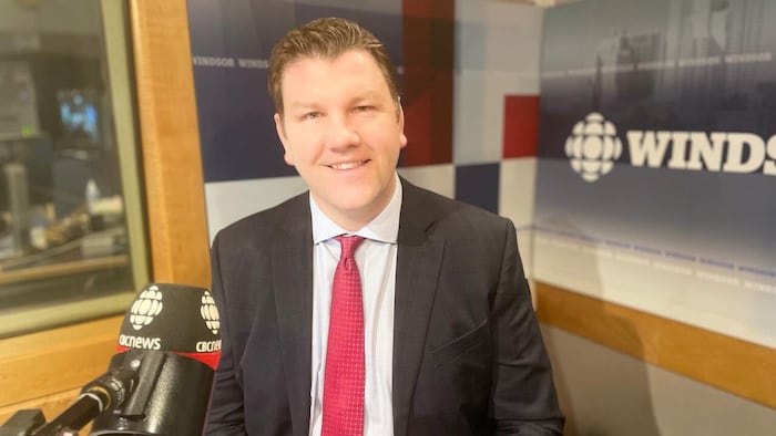 Ryan Donally en entrevue avec CBC Windsor.