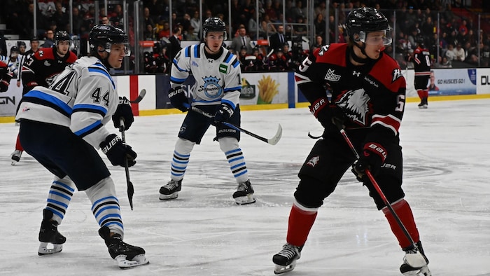 Un match de hockey de la LHJMQ.
