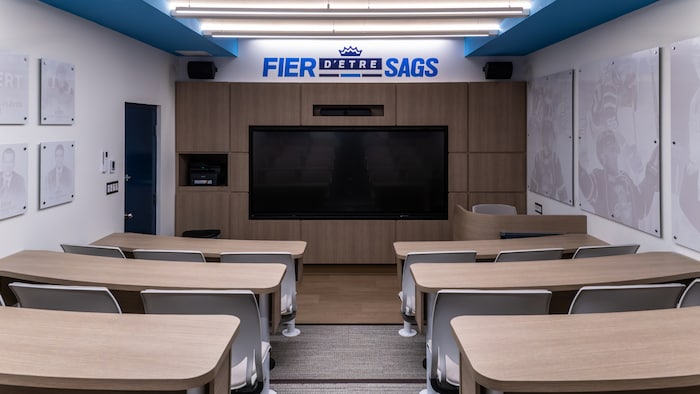 Une classe aux couleurs des Saguenéens.