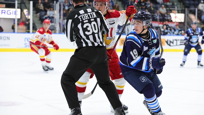 Un match de hockey.