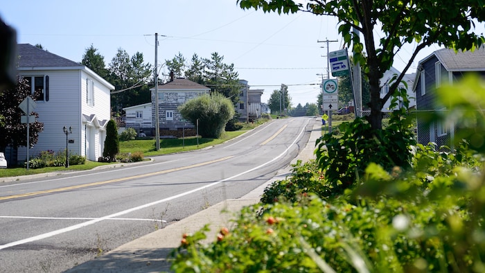 La municipalité en plein été avec de nombreux arbres.