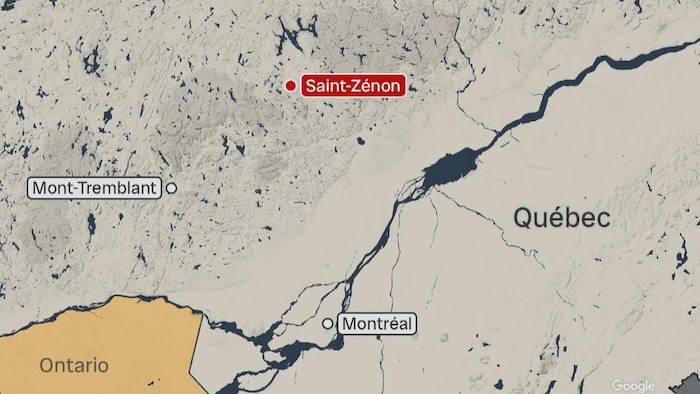 Une carte situant le village. 
