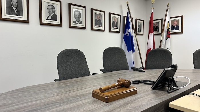 Salle du conseil de ville.
