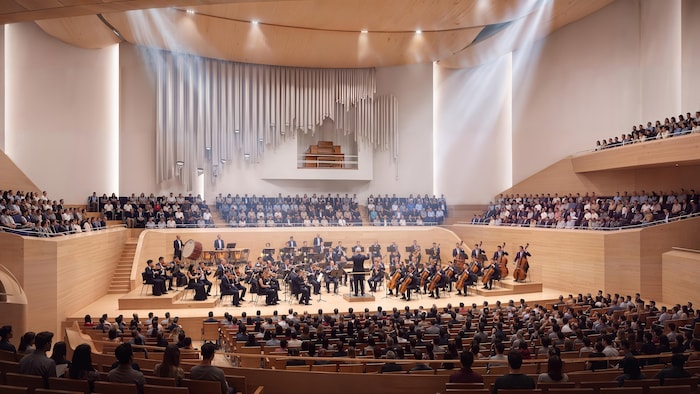 Une des nouvelles salles de concert imaginées par Diamond Schmitt Architects
