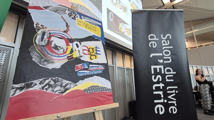 Une affiche du salon du livre de l'Estrie. 