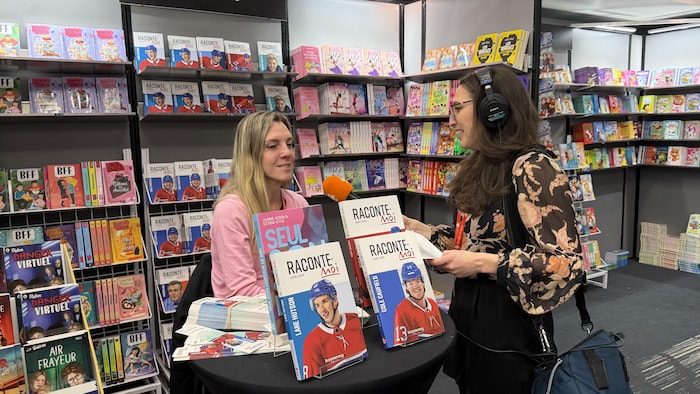 Joanie Godin qui répond aux questions de Perrine Bullant.