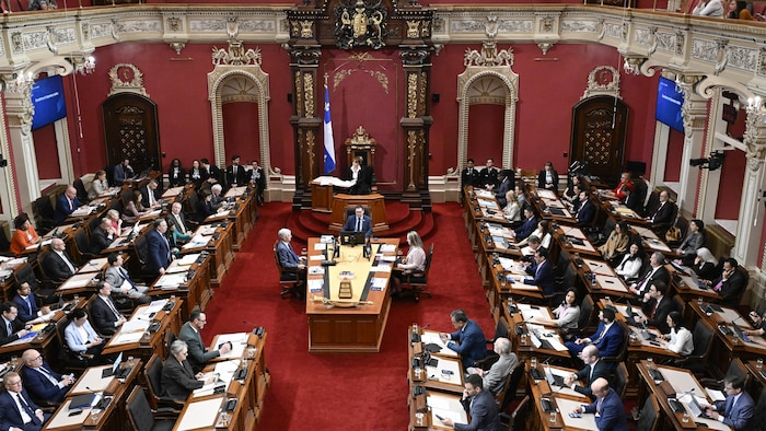 Les députés en Chambre.
