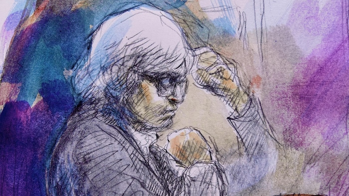Une illustration judiciaire du procès.