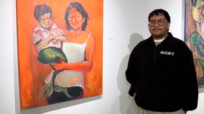 L'artiste Abraham Galman.
