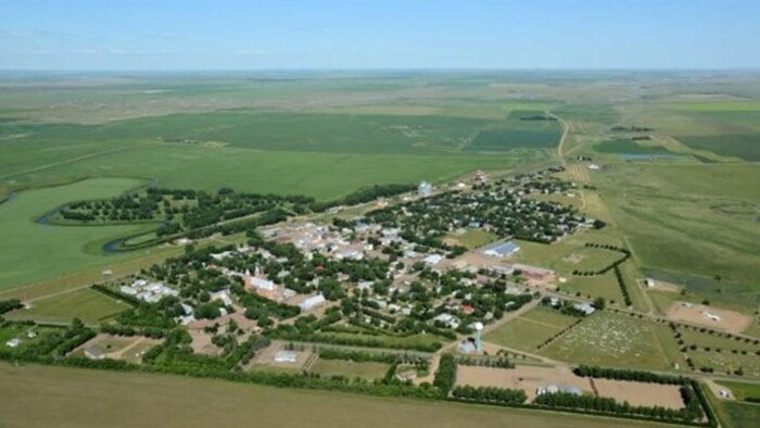 Une ville vue de haut