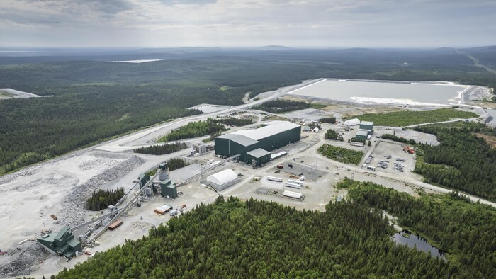 Photo aérienne du complexe Lithium Amérique du Nord.
