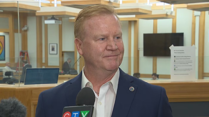 Scott Ford, conseiller municipal de Saskatoon, le 29 juillet 2026.