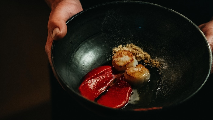Un plat cuisiné avec sel Saint-Laurent.
