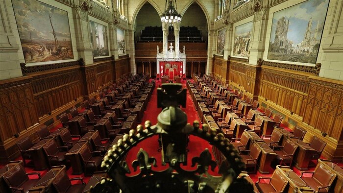 Une vue du Sénat à Ottawa.