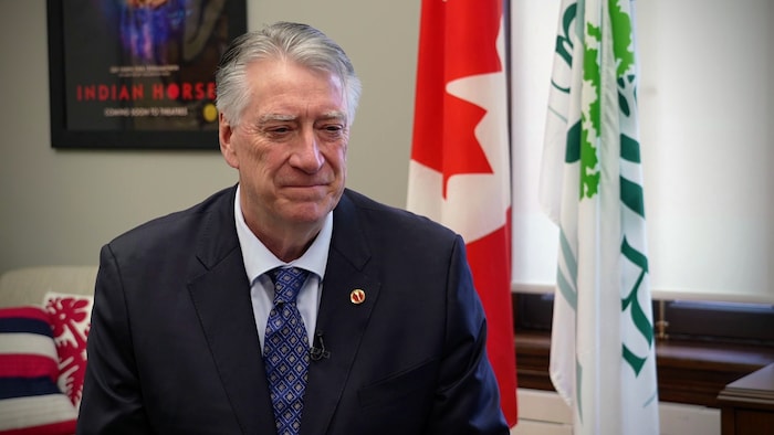 Le sénateur Scott Tannas en entrevue à Radio-Canada.