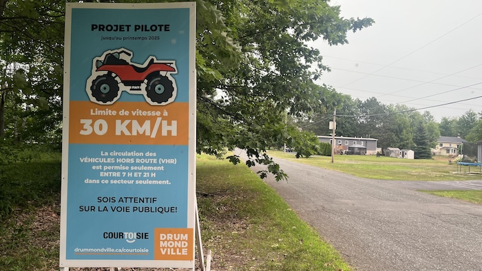 Une affiche du projet pilote.