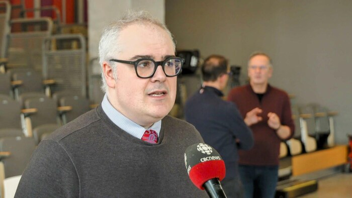 Serge Miville en entrevue avec Radio-Canada.