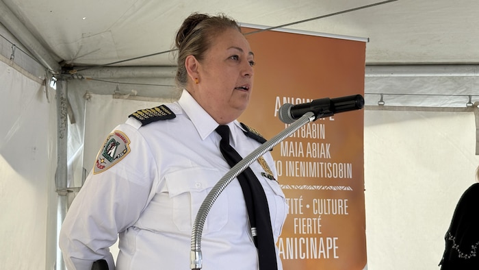 La directrice du Service de police de Pikogan, Annick Wylde.