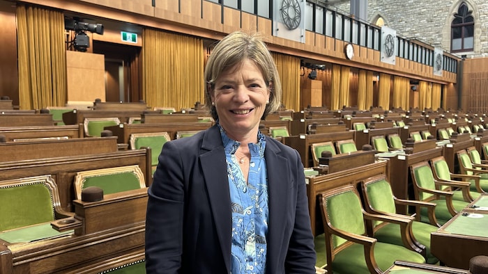 Élisabeth Brière au Parlement à Ottawa.