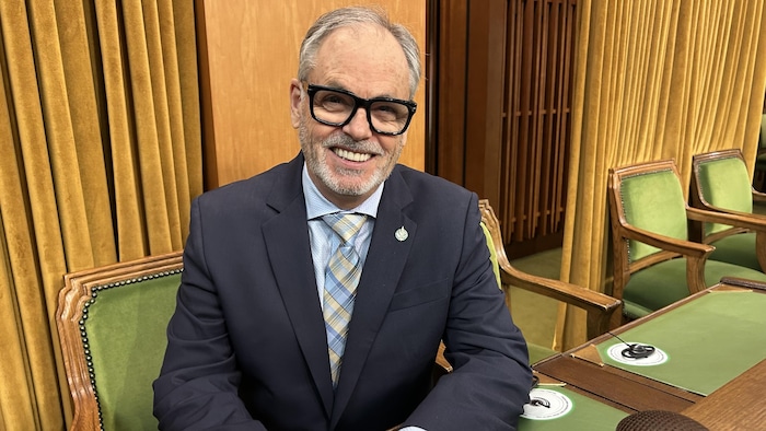 Louis Villeneuve, nouveau député de Brome-Missisquoi, à Ottawa.