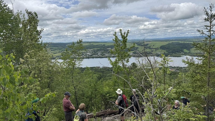 Une vue sur le lac aux Saumons, dans la Vallée de la Matapédia.