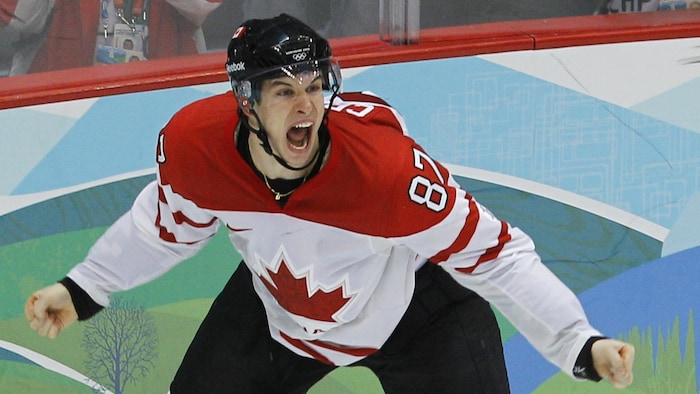 Sidney Crosby aux Jeux de Vancouver en 2010.