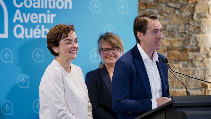 Christine Fréchette, Marie-Eve Myrand et Simon Allaire.