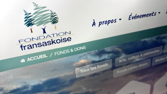 Le site Internet de la Fondation fransaskoise sur la page des différents fonds et dons.