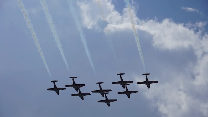 Les Snowbirds en action.
