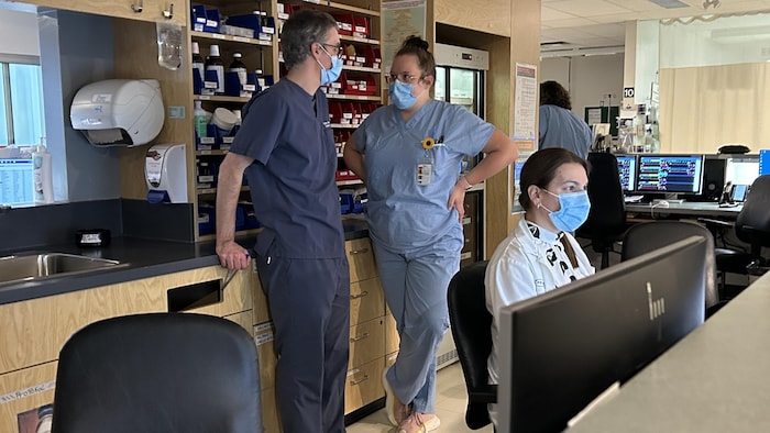 unité des soins intensifs.