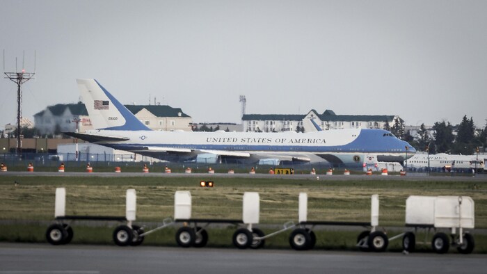 L'avion du président des États-Unis Donald Trump, Air Force One.