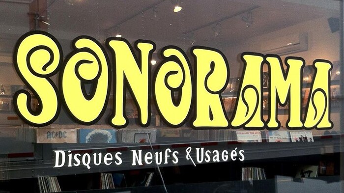 La façade du magasin de disques Sonorama, sur la rue Bernard, dans le quartier Mile End. 