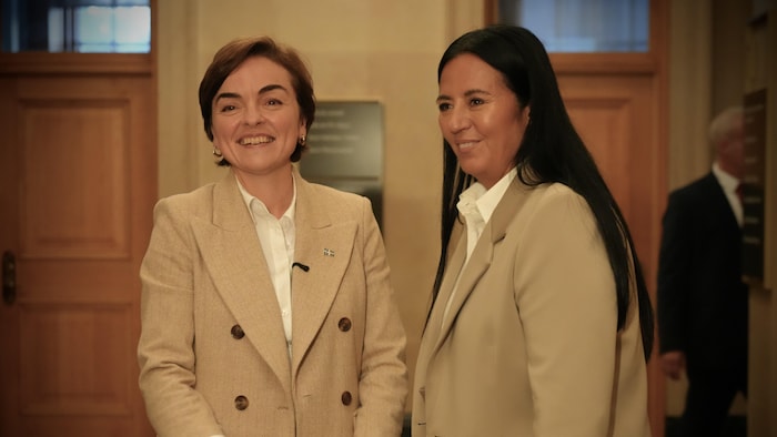 Christine Fréchette et Soraya Martinez Ferrada.