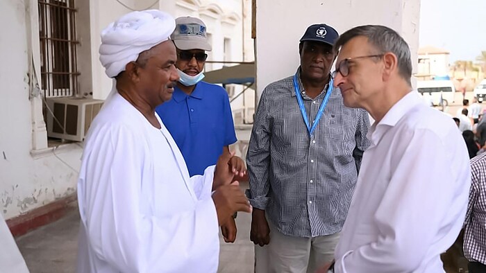 Volker Perthes (D), émissaire de l'ONU pour le Soudan et Chef de la Mission intégrée d'assistance à la transition des Nations Unies au Soudan.
