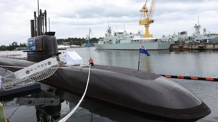 Un sous-marin de la Corée du Sud KSS-III, aussi connu sous le nom de Dosan Ahn Chang-ho