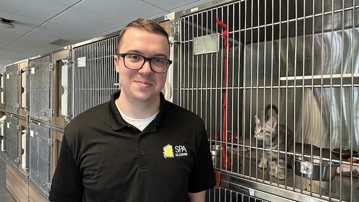 Porte-parole de la Société protectrice des animaux de l'Estrie, Alexis Savoie.