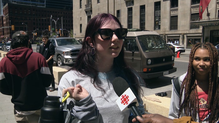 Shyanna Lord en entrevue près de la gare Union à Toronto, le 21 mai 2026.