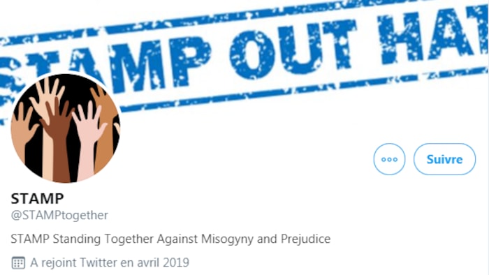 Standing Together Against Misogyny and Prejudice (STAMP) a rejoint Twitter en avril 2019.