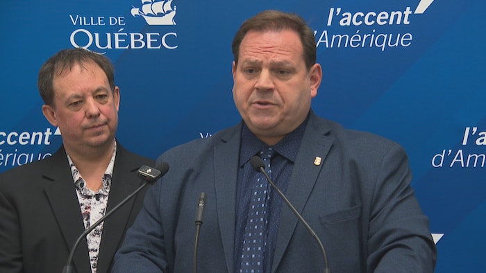 Stéphane Lachance, chef de l'opposition à l'hôtel de ville de Québec