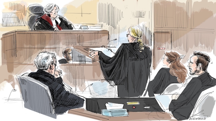 Une illustration judiciaire du procès,