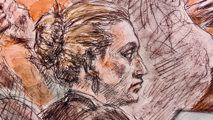 Illustration judiciaire du procès.