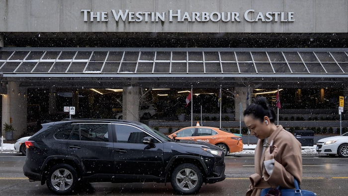 La façade de l’hôtel Westin Harbour Castle.