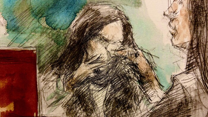 Illustration du procès.