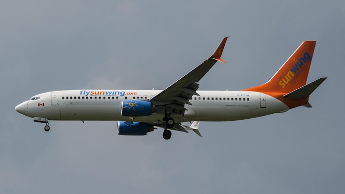 Un avion de la compagnie Sunwing.