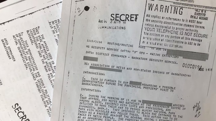 Un document confidentiel de la GRC.