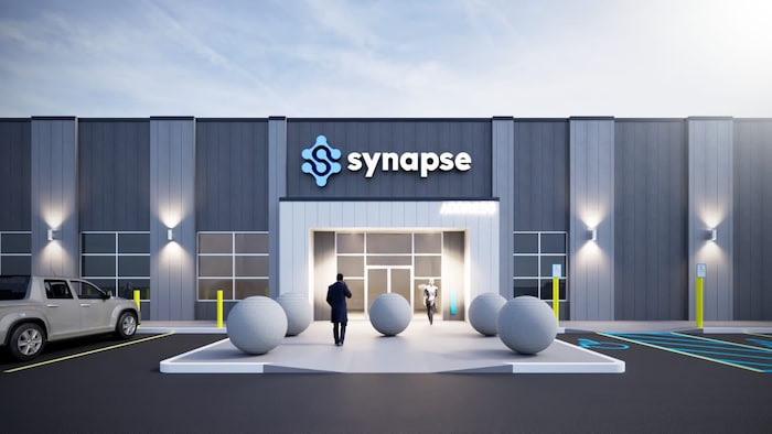 Maquette du projet de centre de données de l'entreprise Synapse à Olds, en Alberta.