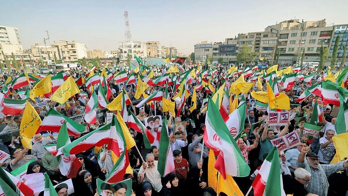 Manifestation à Téhéran.