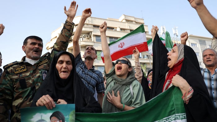 A demonstration in Tehran.