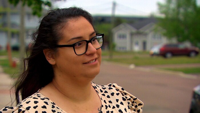 Sabrina Dupuis en entrevue.